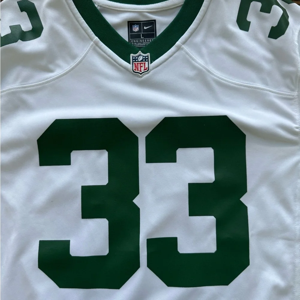Nike Youth New York Jets 🏈 Dalvin Cook #33 NFL White Game Jersey, L, NWT